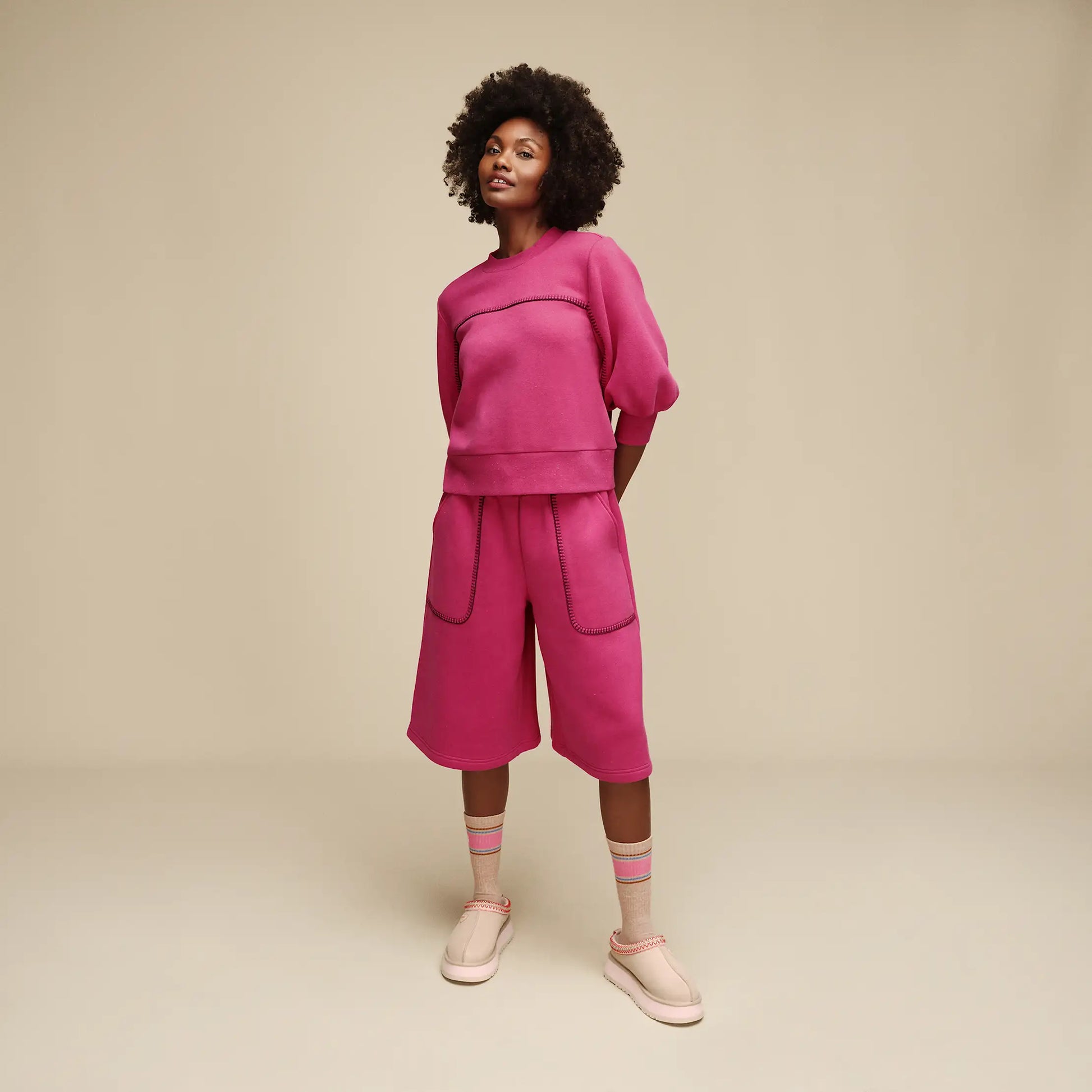 UGG Classic Puff Sleeve Top for Women Vavoom Heather