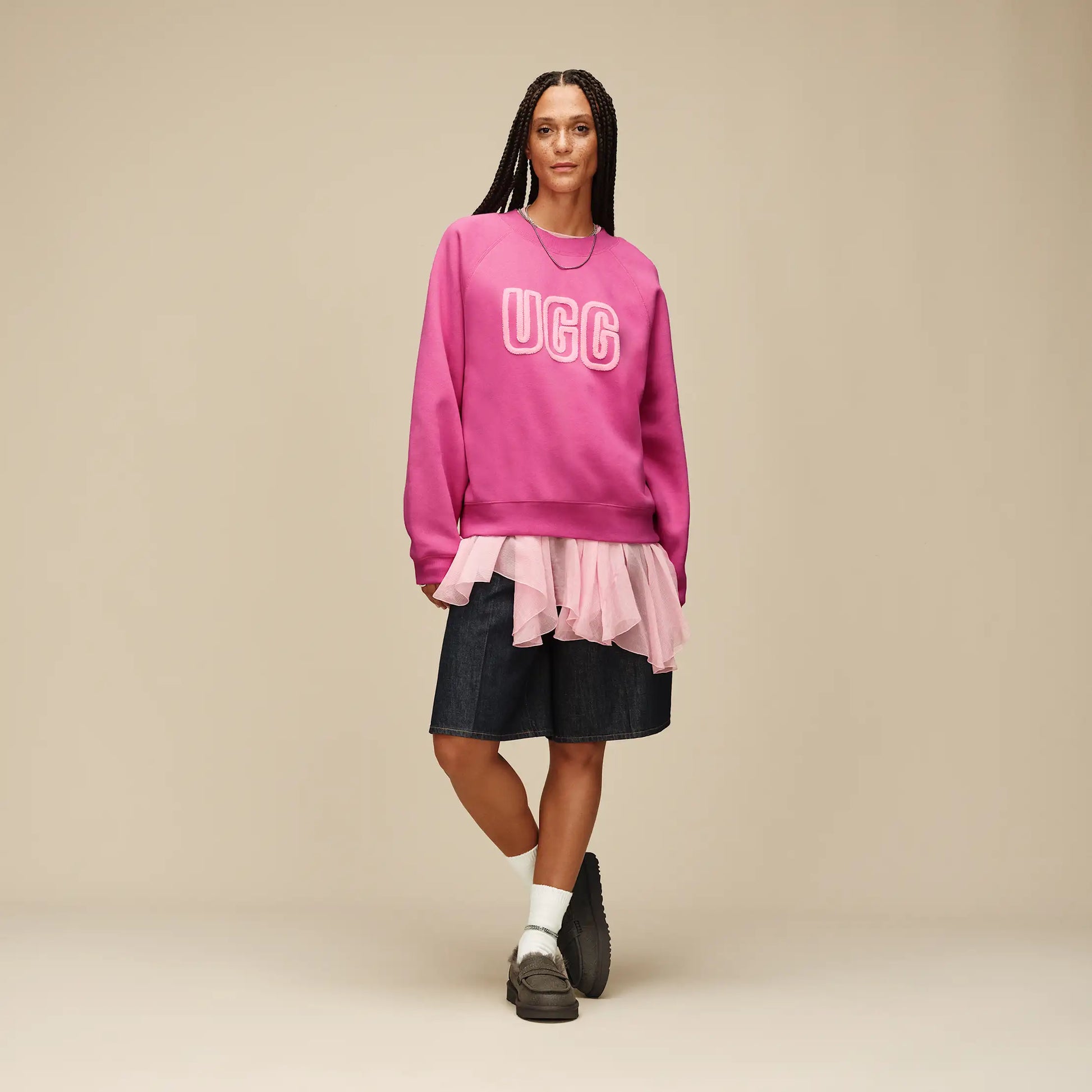 UGG UGG® UGG Logo Crewneck for Women Woodviolet
