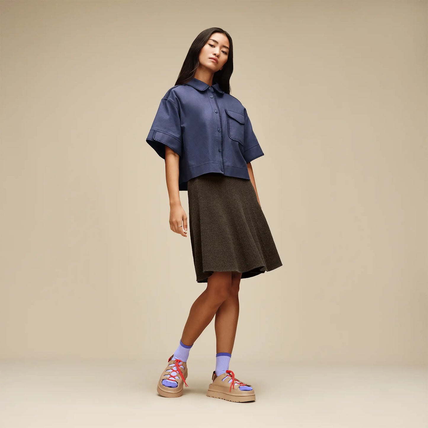 UGG Nathalia Button Up Top for Women Amalfi