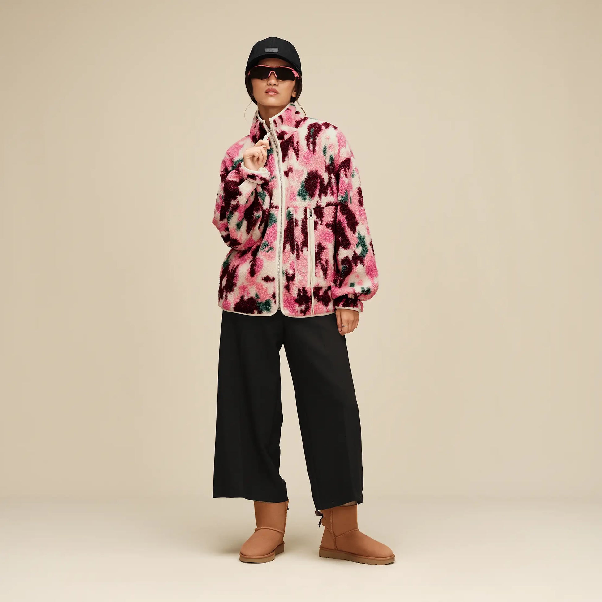 UGG Marlene Splatter Jacket for Women Abstract Multi