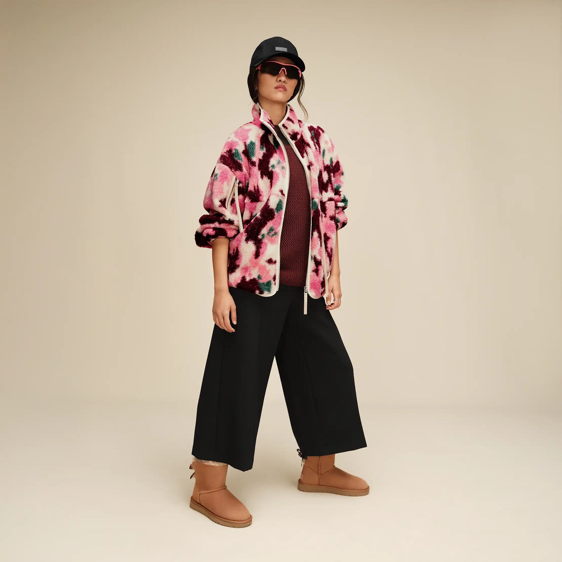 UGG Marlene Splatter Jacket for Women Abstract Multi