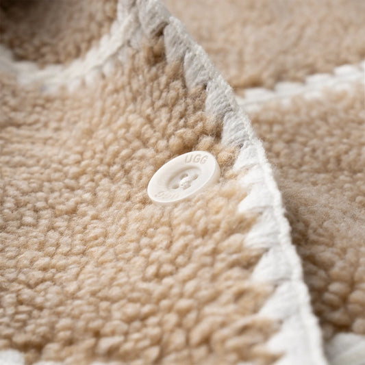 UGG Ellison UGGfluff Shell Jacket for Women Sand Heather