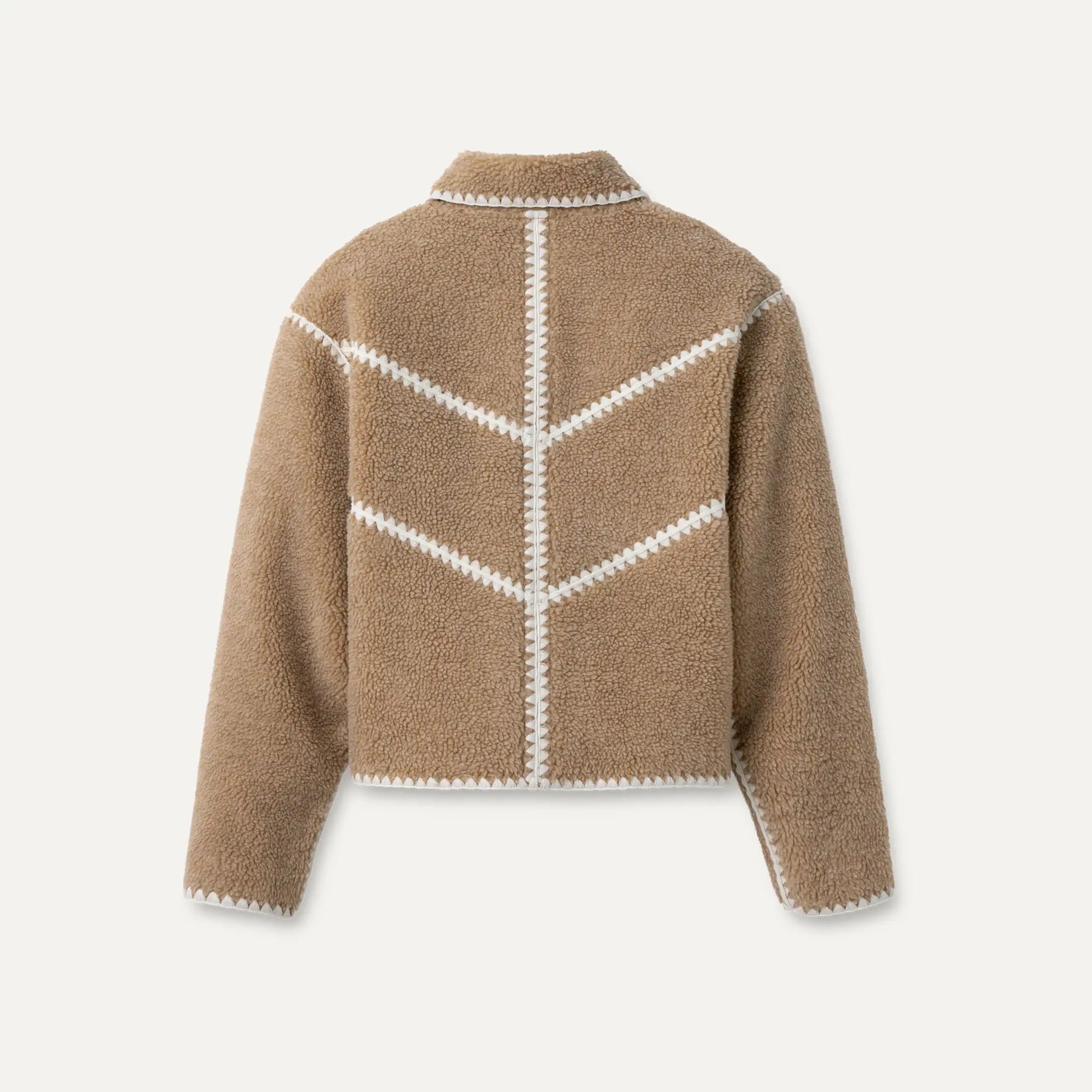 UGG Ellison UGGfluff Shell Jacket for Women Sand Heather
