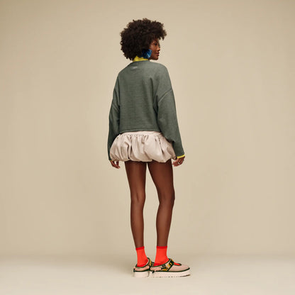 UGG Hayvie Crewneck for Women Green Grey