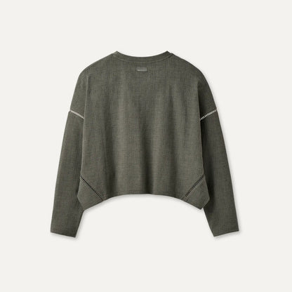 UGG Hayvie Crewneck for Women Green Grey