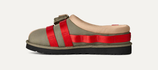 UGG Tasman Wildwood Slip-On for Men Burnt Olive / Red Pepper
