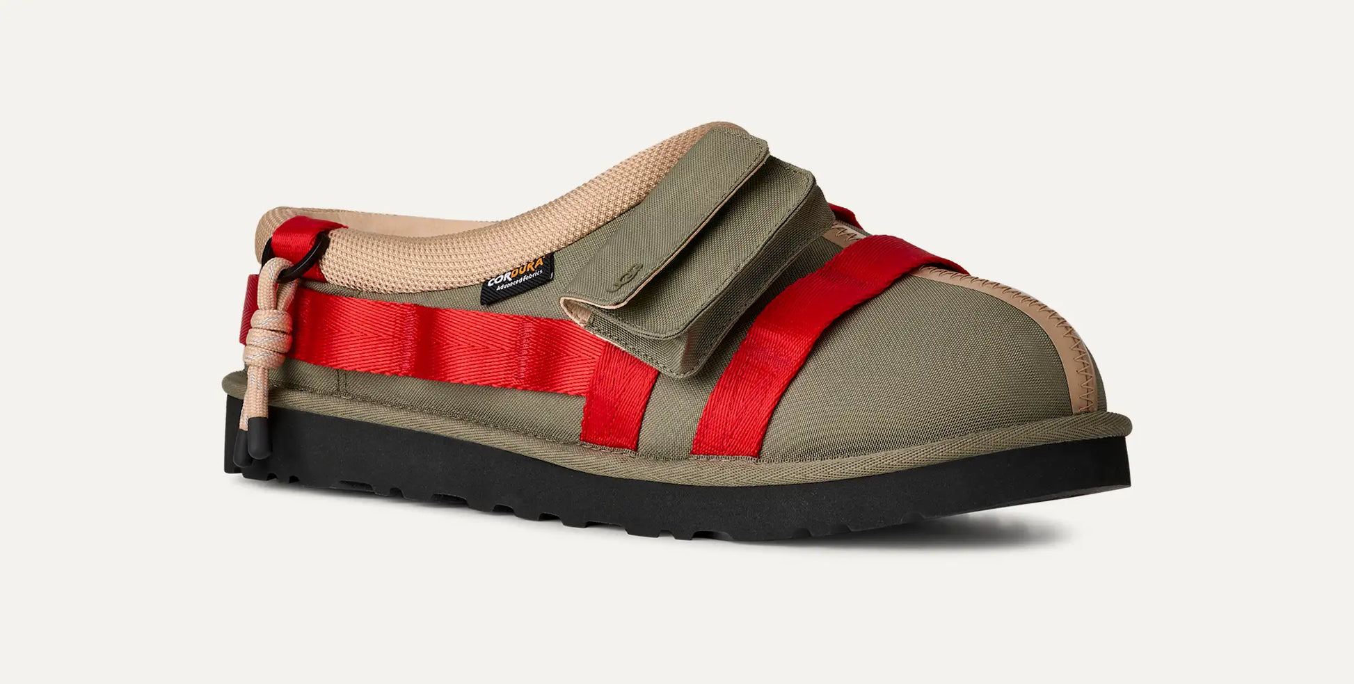 UGG Tasman Wildwood Slip-On for Men Burnt Olive / Red Pepper