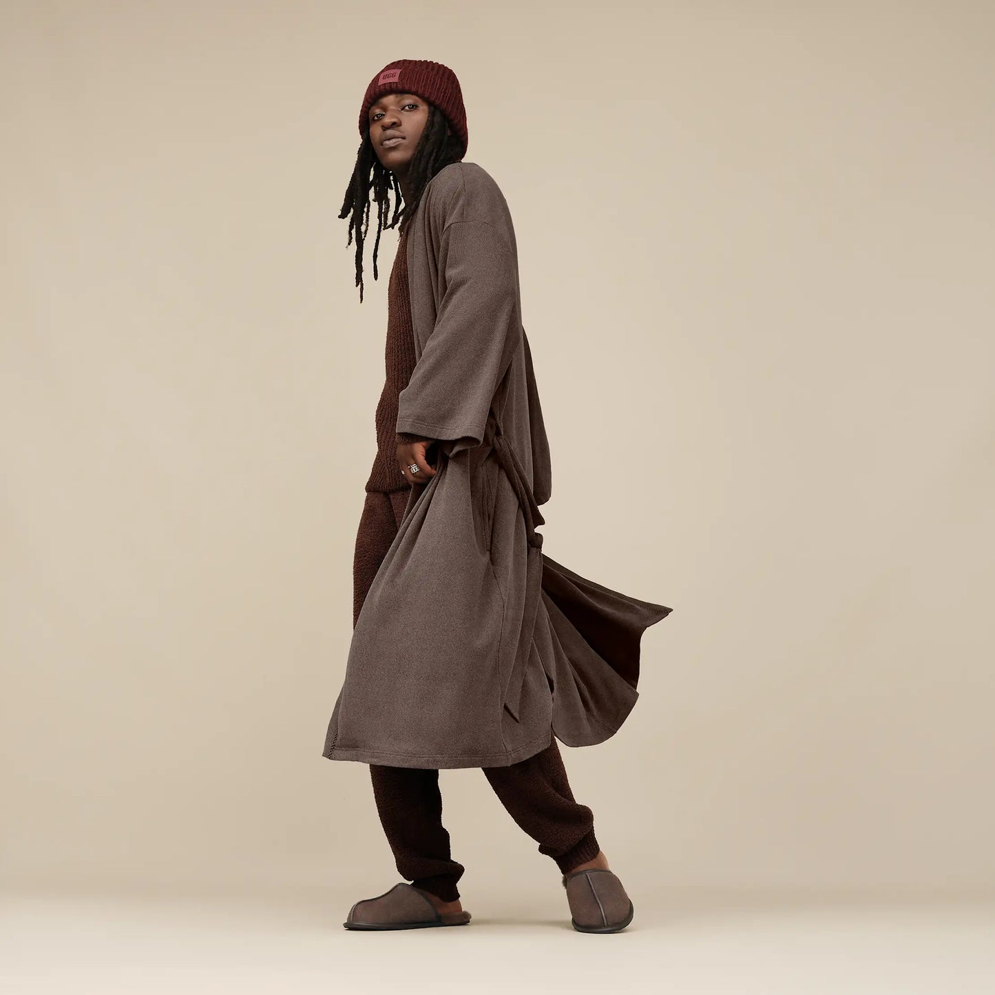 UGG Theron Robe for Men Oyster Brown