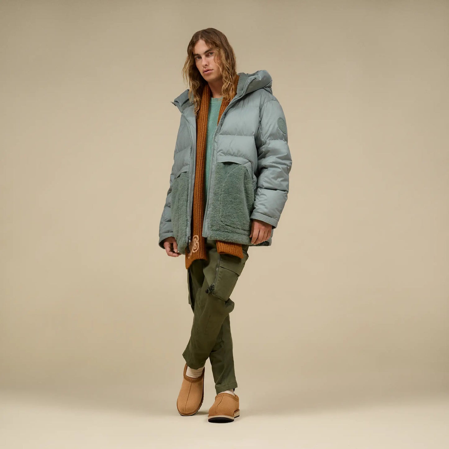 UGG MetroPeak Down Puffer Jacket for Men Grey Mist