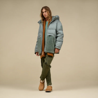 UGG MetroPeak Down Puffer Jacket for Men Grey Mist