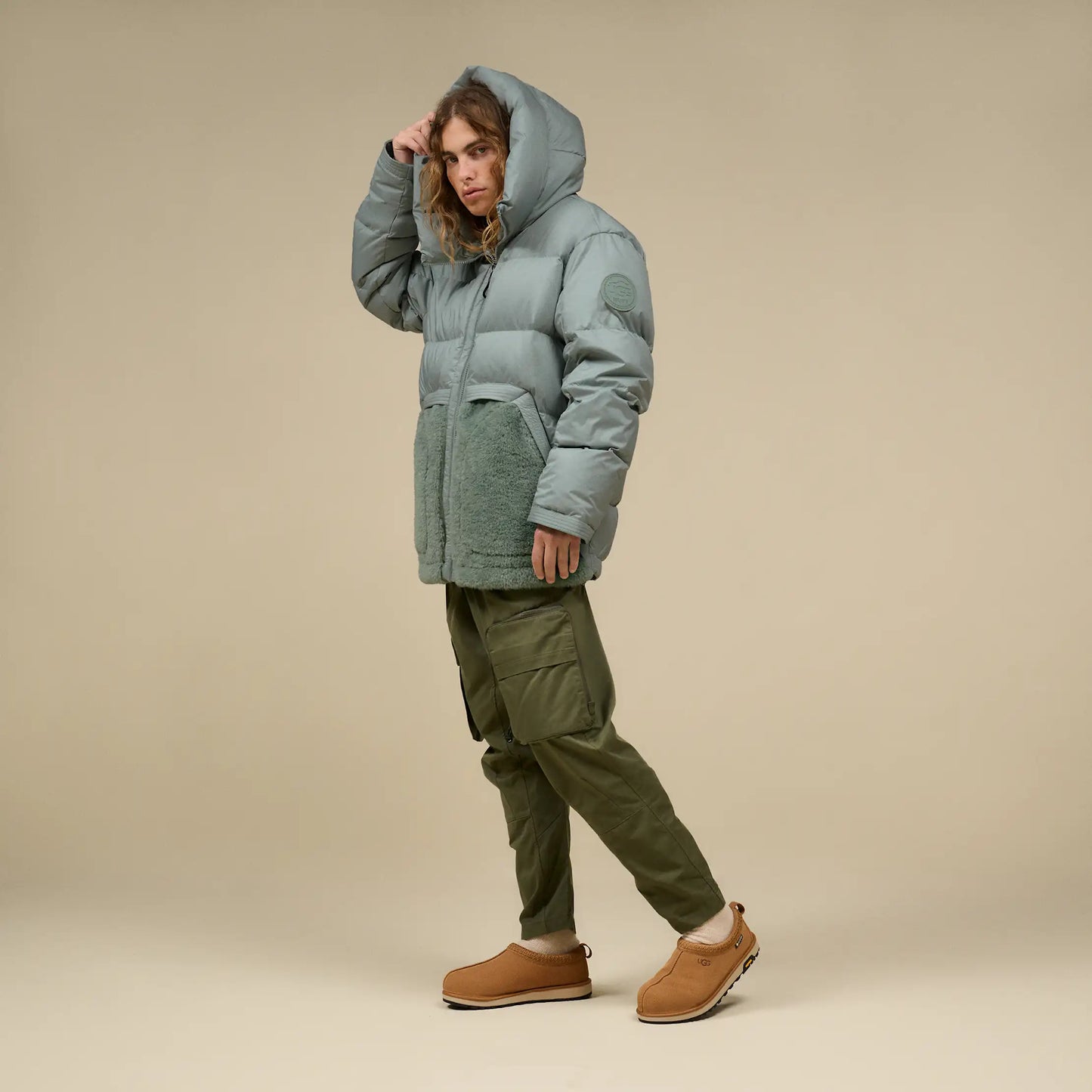 UGG MetroPeak Down Puffer Jacket for Men Grey Mist
