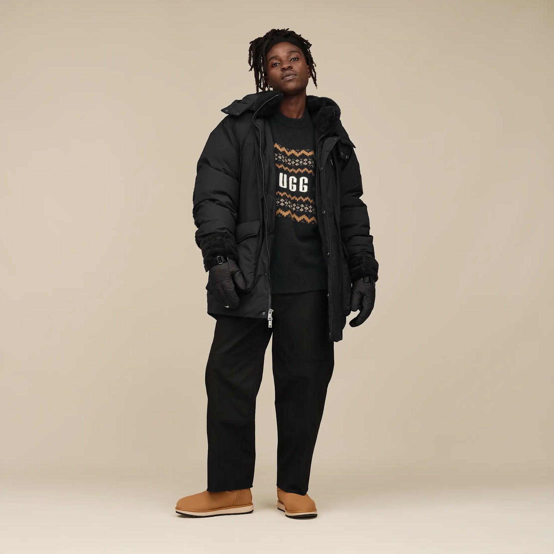 UGG Eamon Down Parka for Men Black