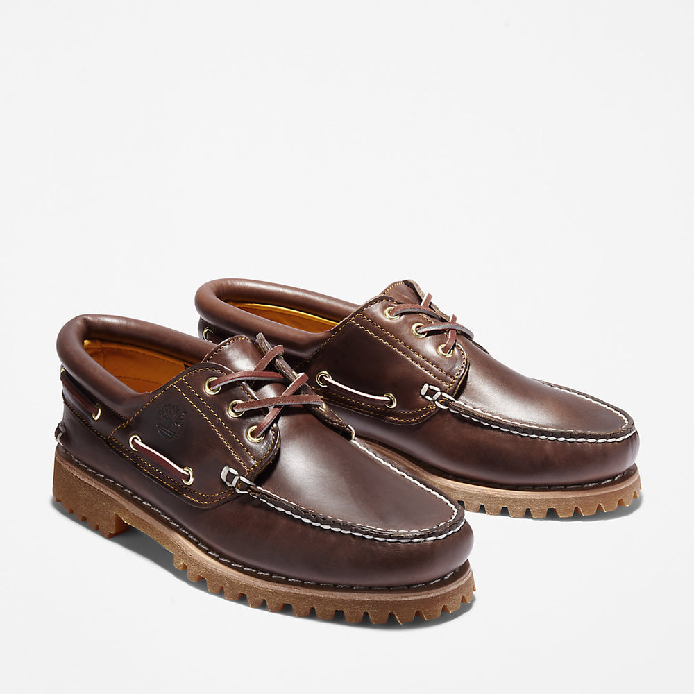 Timberland® Authentic 3-Eye Boat Shoe for Men in Brown Timberland Online