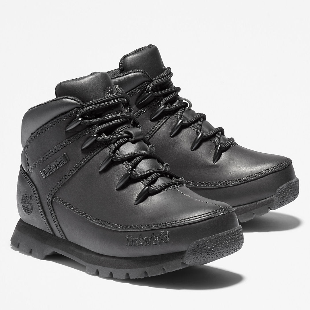 Euro Sprint Full-grain Mid Hiker for Junior in Black Timberland Sale
