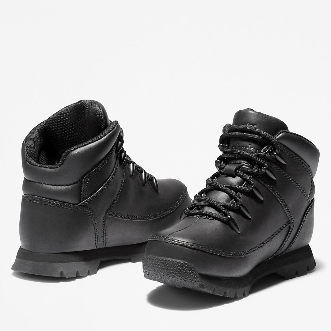 Euro Sprint Full-grain Mid Hiker for Junior in Black Timberland Sale
