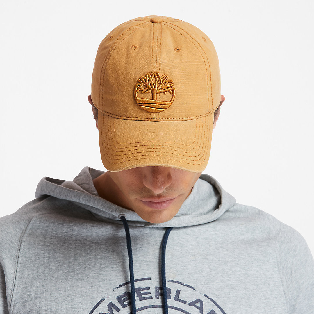 Soundview Cotton Canvas Cap for Men in Yellow Timberland Sale