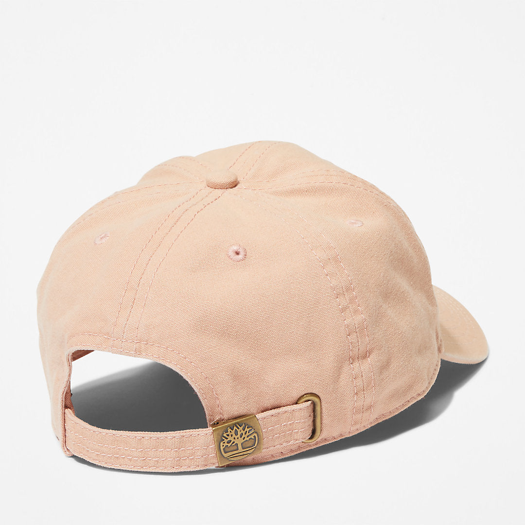 Soundview Cotton Canvas Baseball Cap for Men in Pink Timberland For Sale