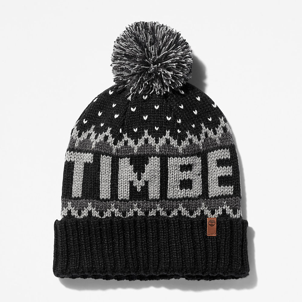 Winter Roll-up Knit Beanie for Men in Black Timberland Discount