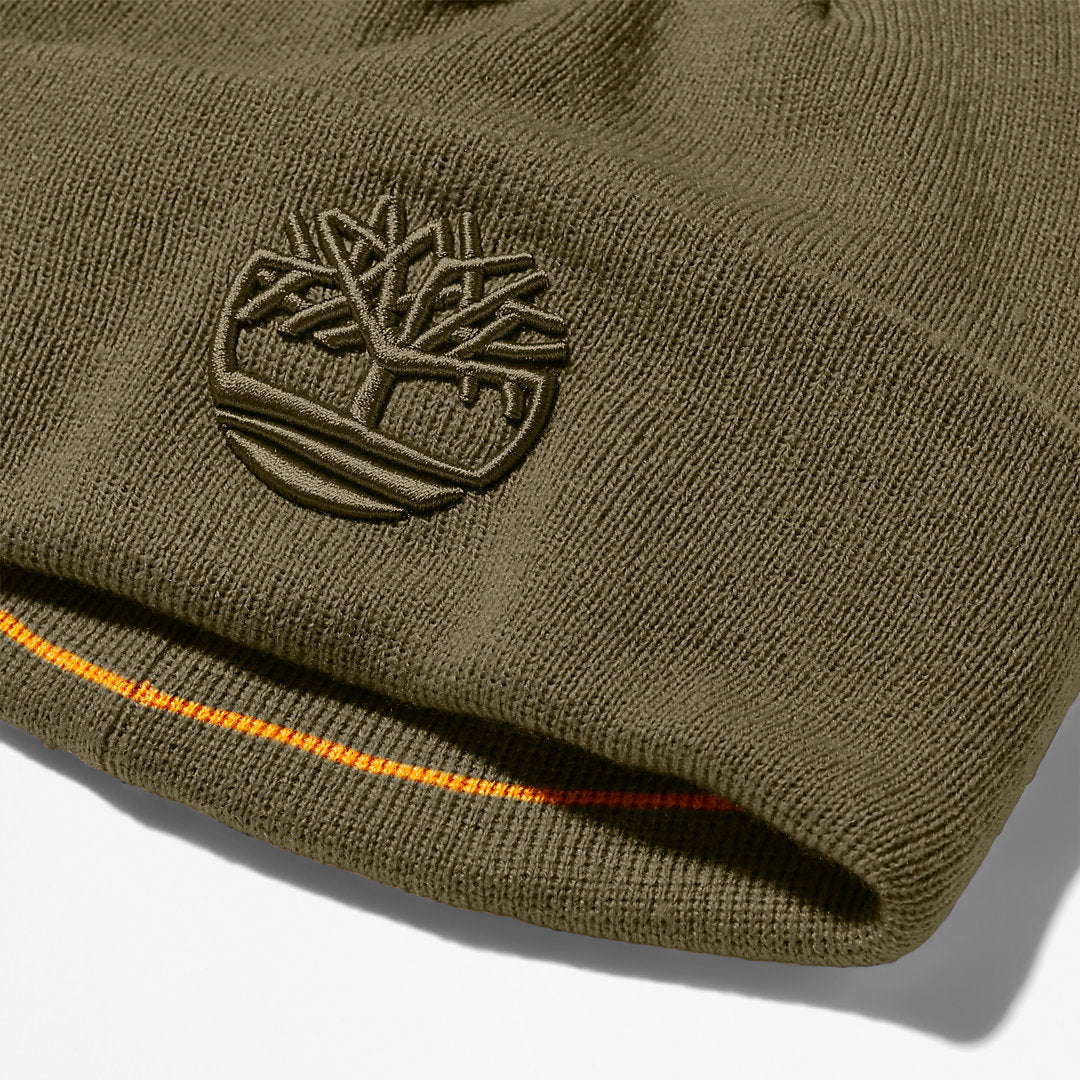 Newington Embroidered Beanie for Men in Dark Green Timberland US