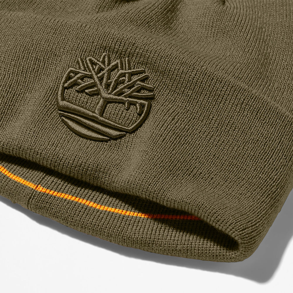 Newington Embroidered Beanie for Men in Dark Green Timberland US