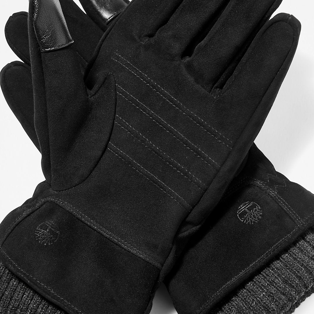 Knit-cuff Leather Gloves for Men in Black Timberland Online