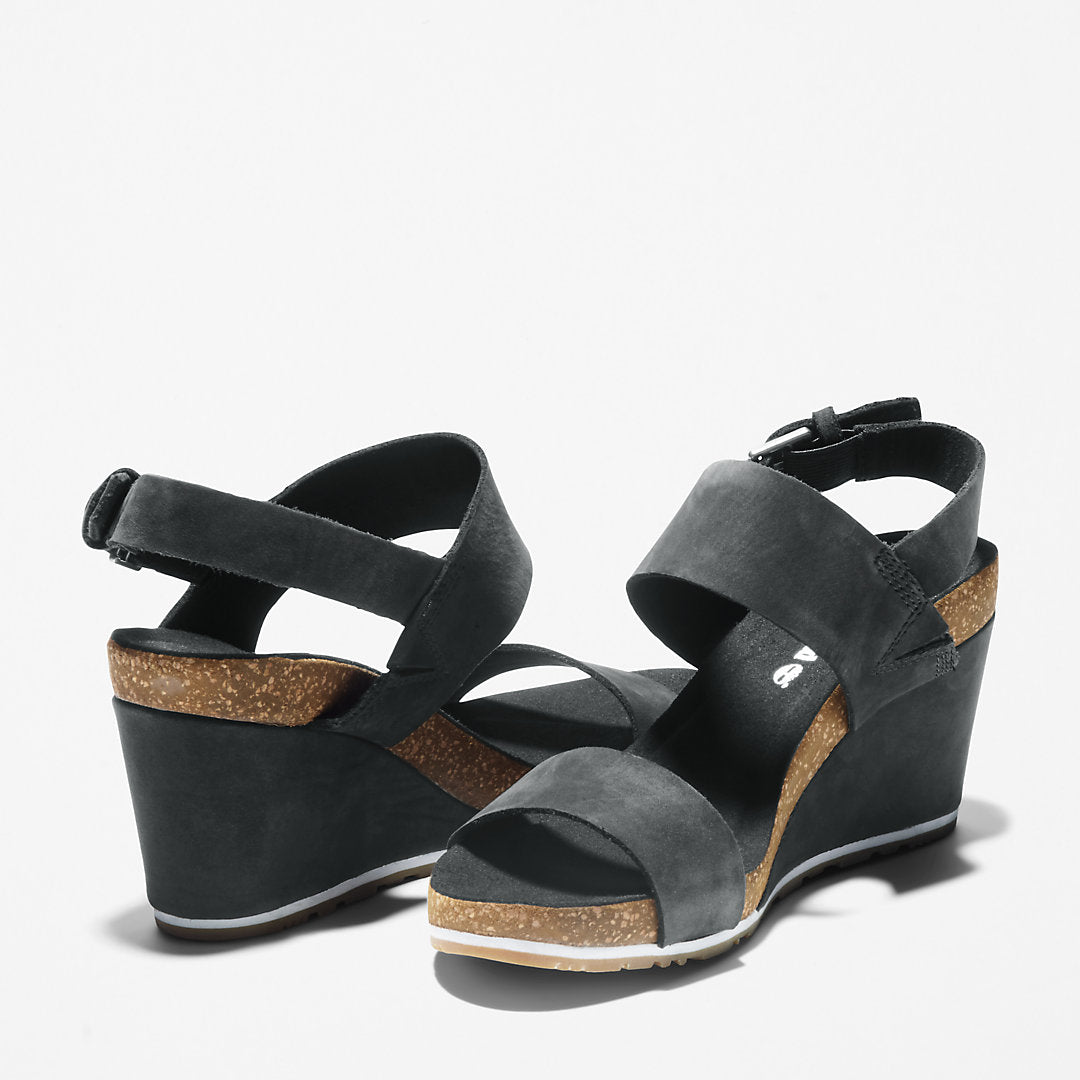 Capri Sunset Wedge Sandal for Women in Black Timberland Online