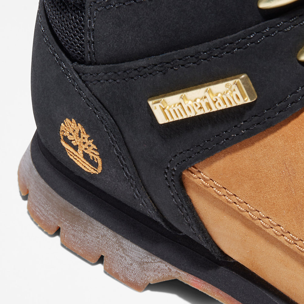 Euro Sprint Mid Hiker for Junior in Yellow/Black Timberland For Sale