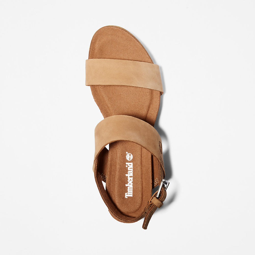 Capri Sunset Wedge Sandal for Women in Brown Timberland Discount