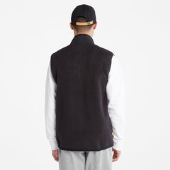 High-Pile Fleece Gilet for Men in Black Timberland US