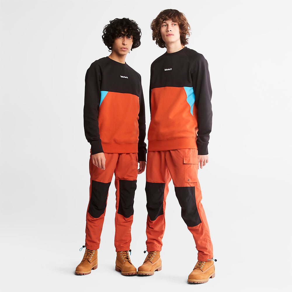 Cut-and-Sew Sweatshirt for All Gender in Orange Timberland Discount