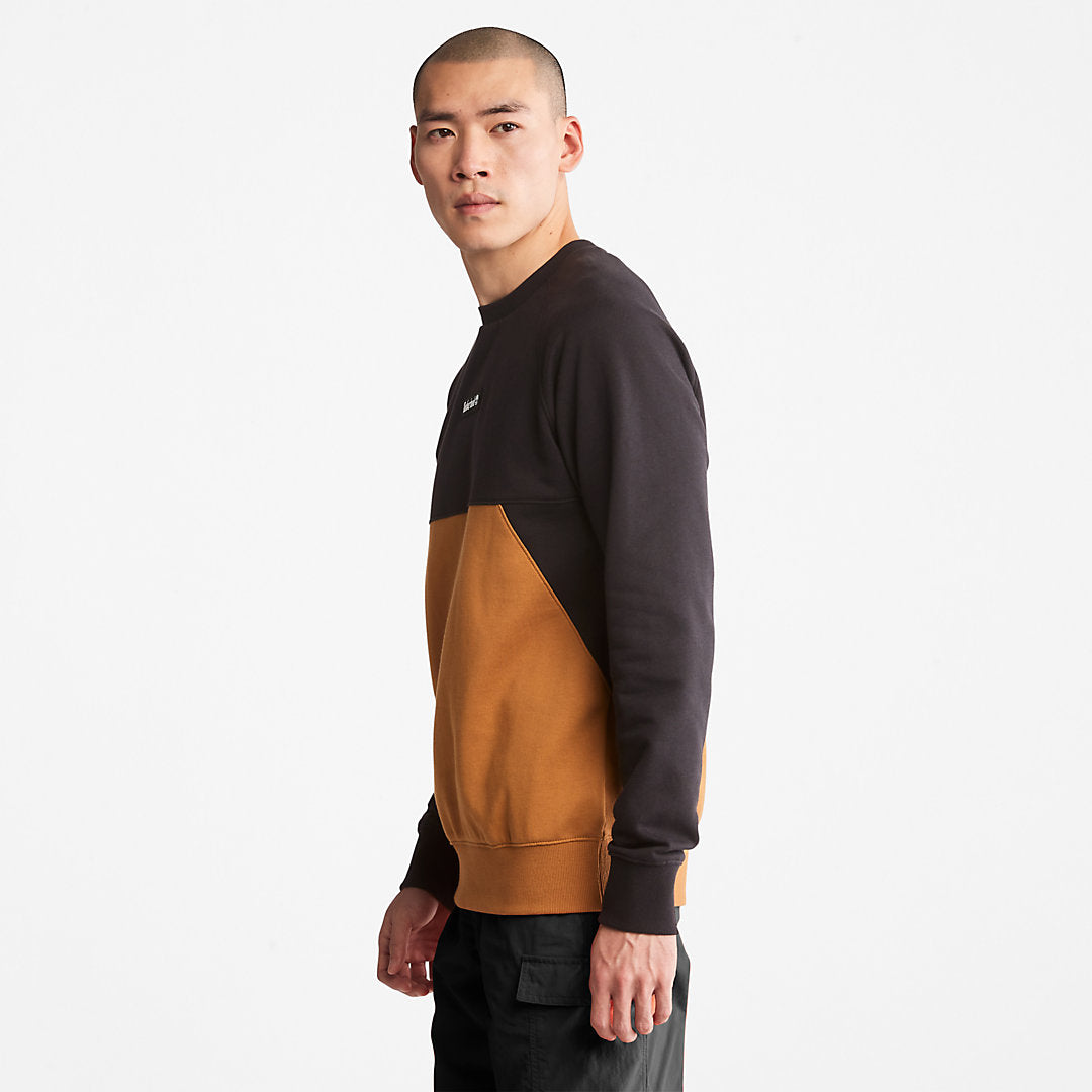 Cut-and-Sew Sweatshirt for Men in Black Timberland On Sale