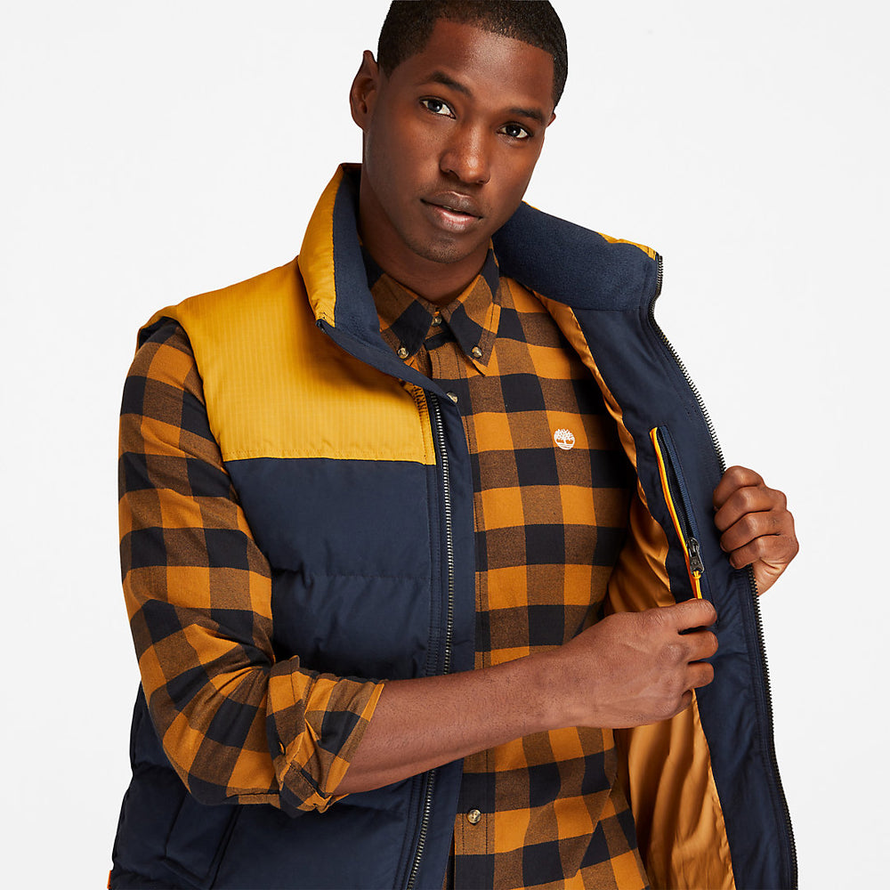 Welch Mountain Puffer Vest for Men in Navy Timberland Discount