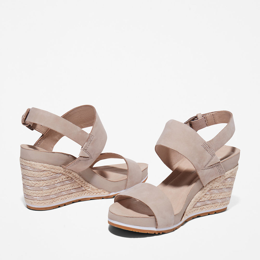 Capri Sunset Wedge Sandal for Women in Beige Timberland US