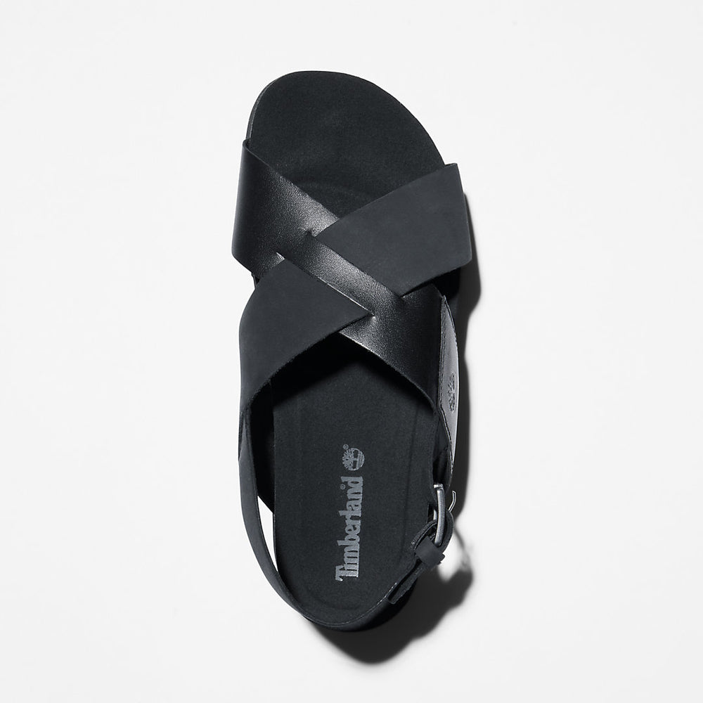 Santa Monica Sunrise Sandal for Women in Black Timberland For Sale