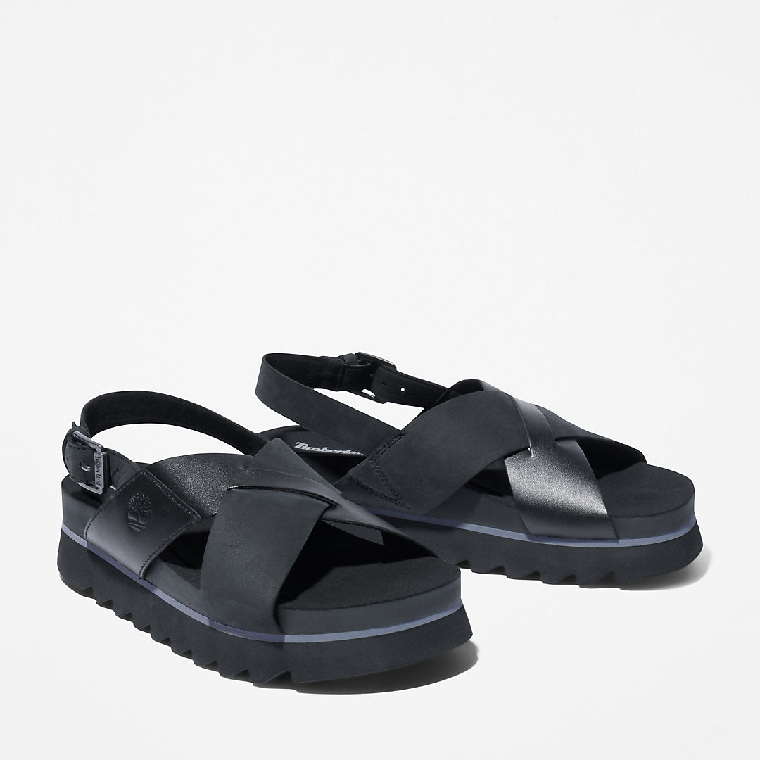 Santa Monica Sunrise Sandal for Women in Black Timberland For Sale