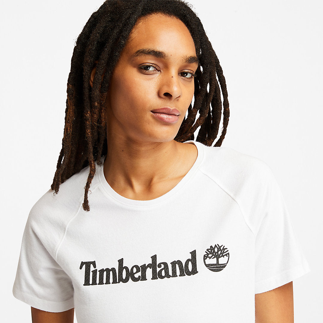 Logo T-Shirt for Women in White Timberland US