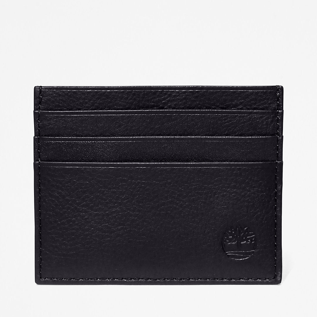 Leather Card Holder & Keyring Gift Set in Black Timberland For Sale