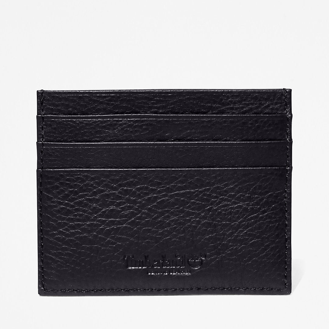 Leather Card Holder & Keyring Gift Set in Black Timberland For Sale