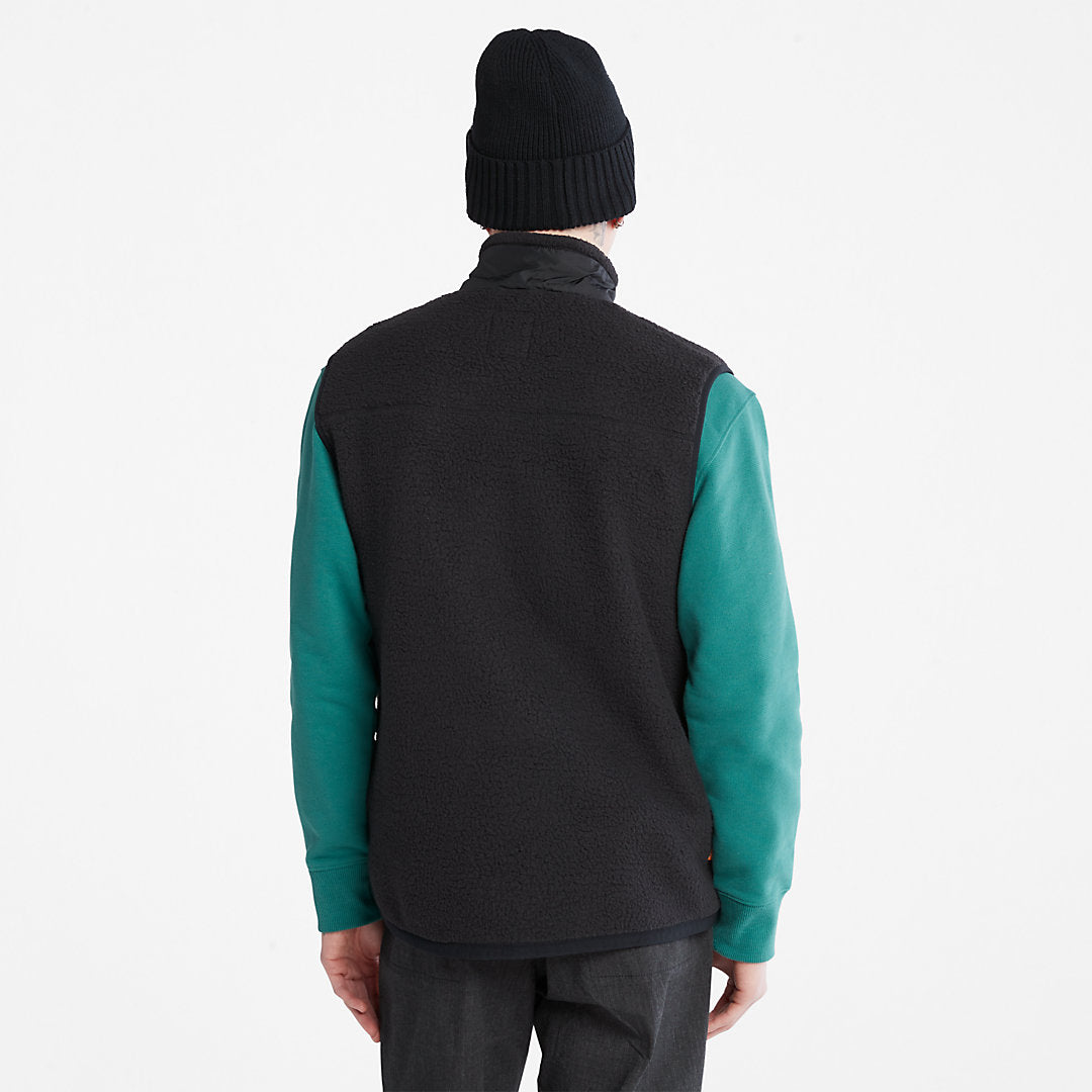 High-pile Fleece Gilet for Men in Black Timberland Sale