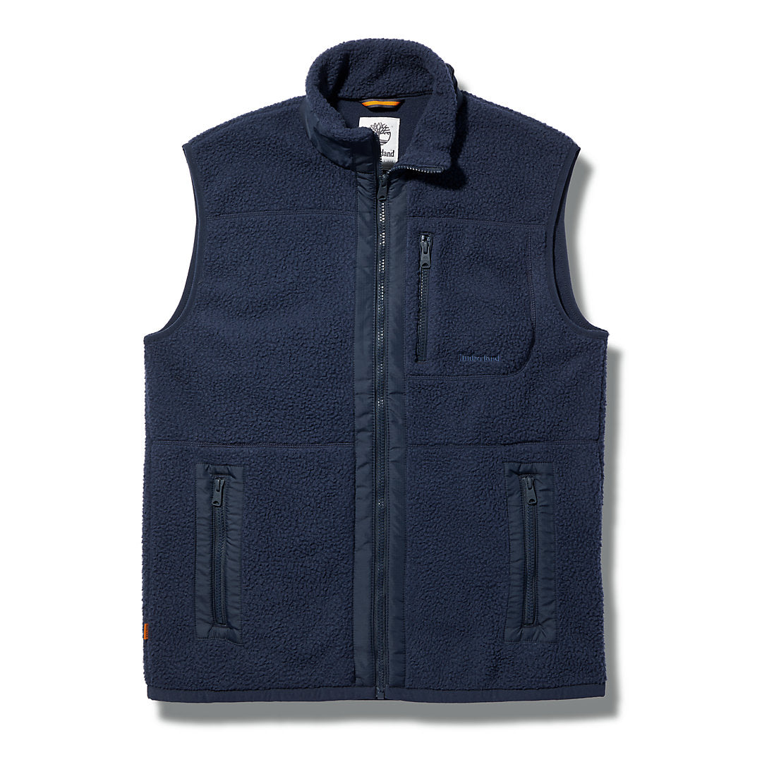 High-pile Fleece Gilet for Men in Navy Timberland Online