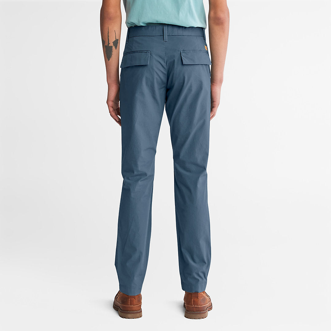 Sargent Lake Stretch Chinos for Men in Blue Timberland On Sale