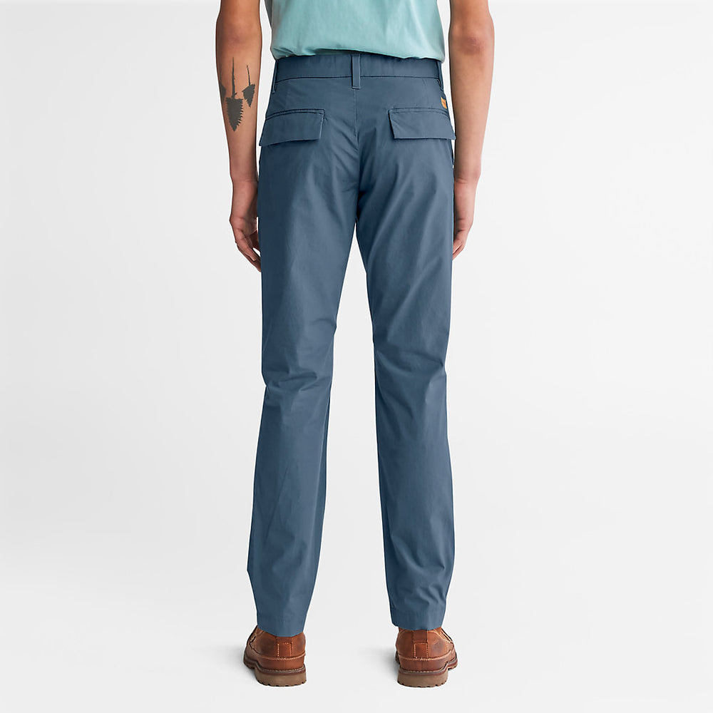 Sargent Lake Stretch Chinos for Men in Blue Timberland On Sale