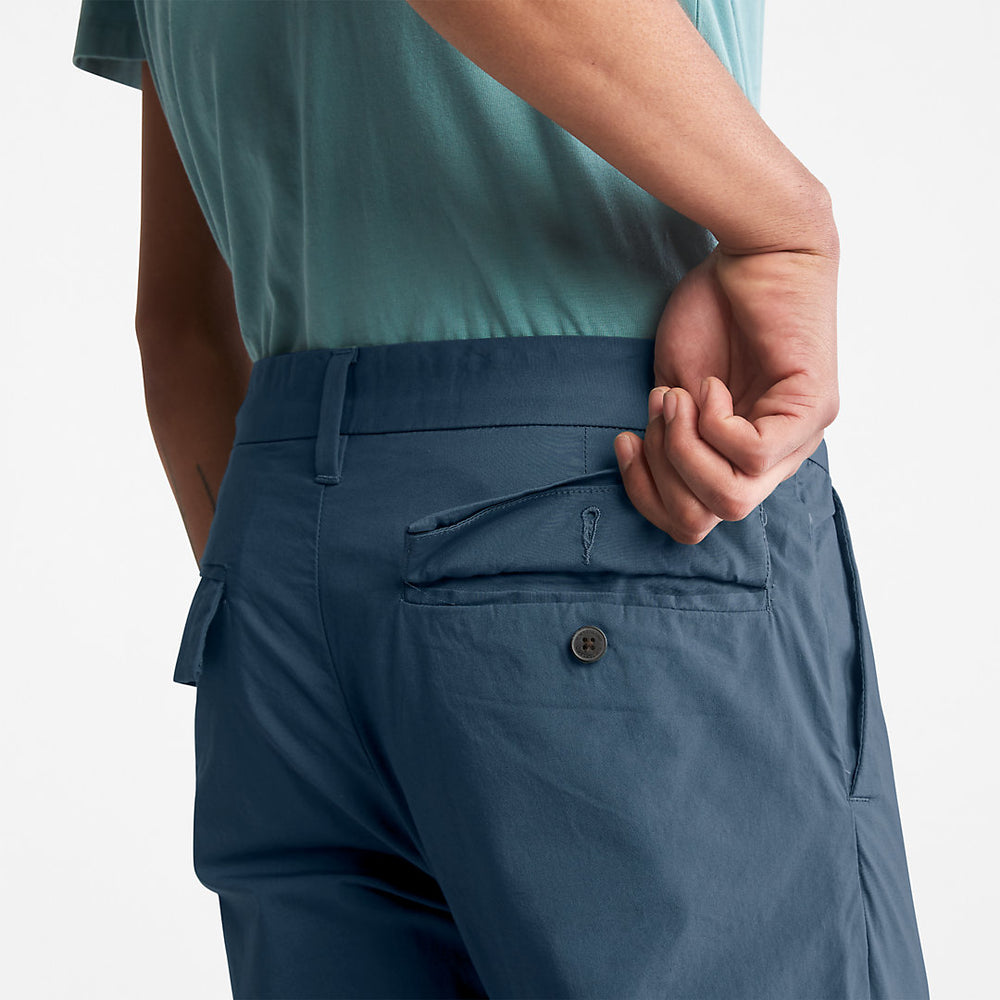 Sargent Lake Stretch Chinos for Men in Blue Timberland On Sale