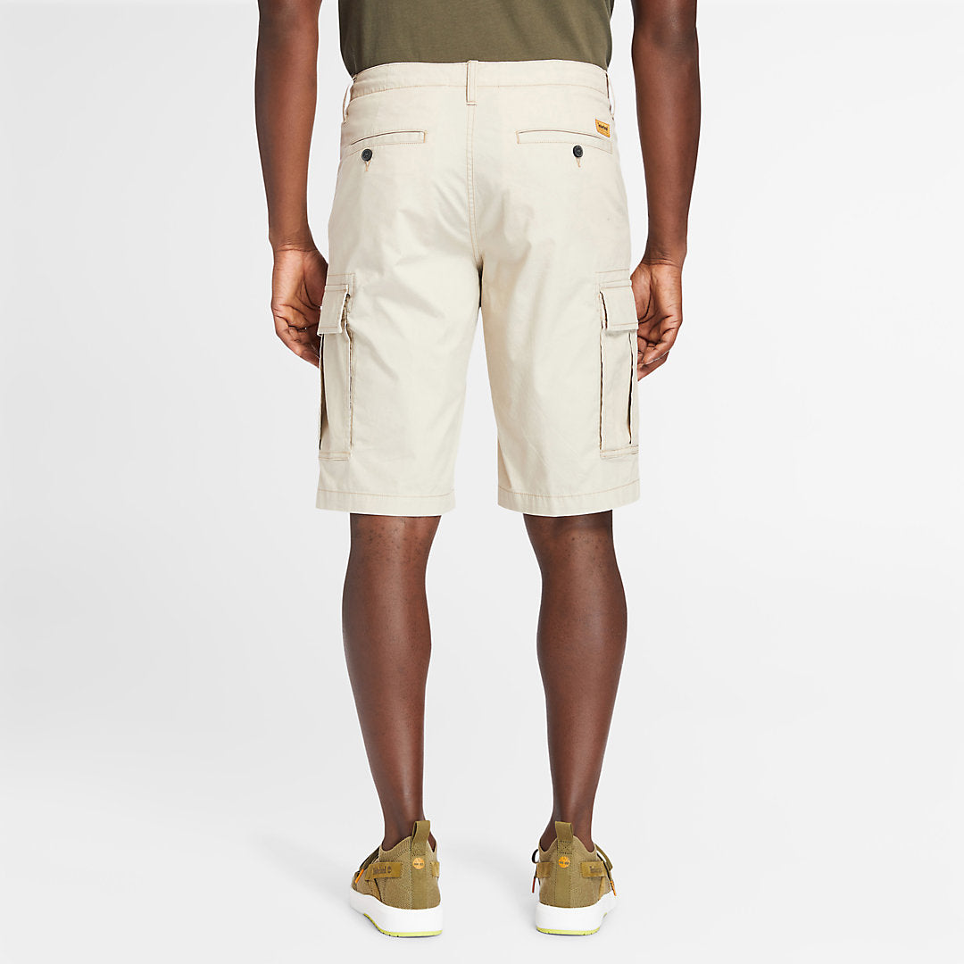 Poplin Cargo Shorts for Men in Beige Timberland For Sale