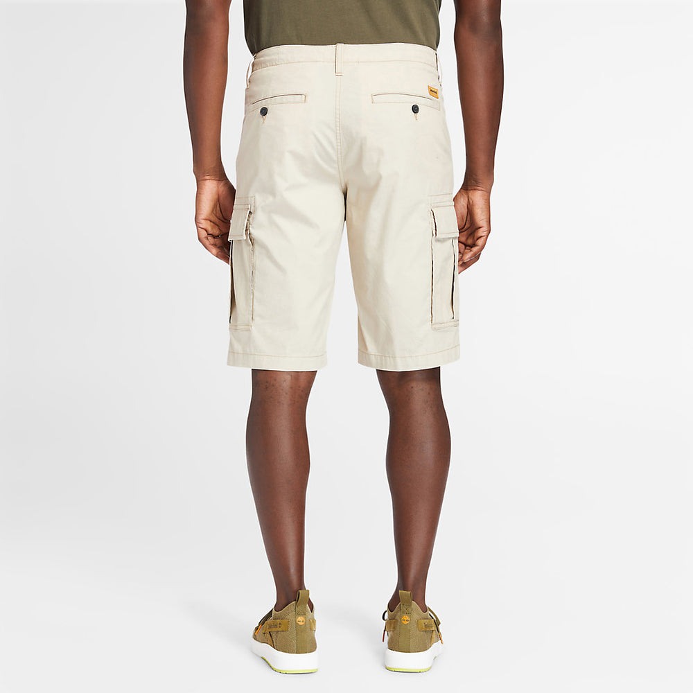 Poplin Cargo Shorts for Men in Beige Timberland For Sale
