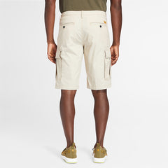 Poplin Cargo Shorts for Men in Beige Timberland For Sale