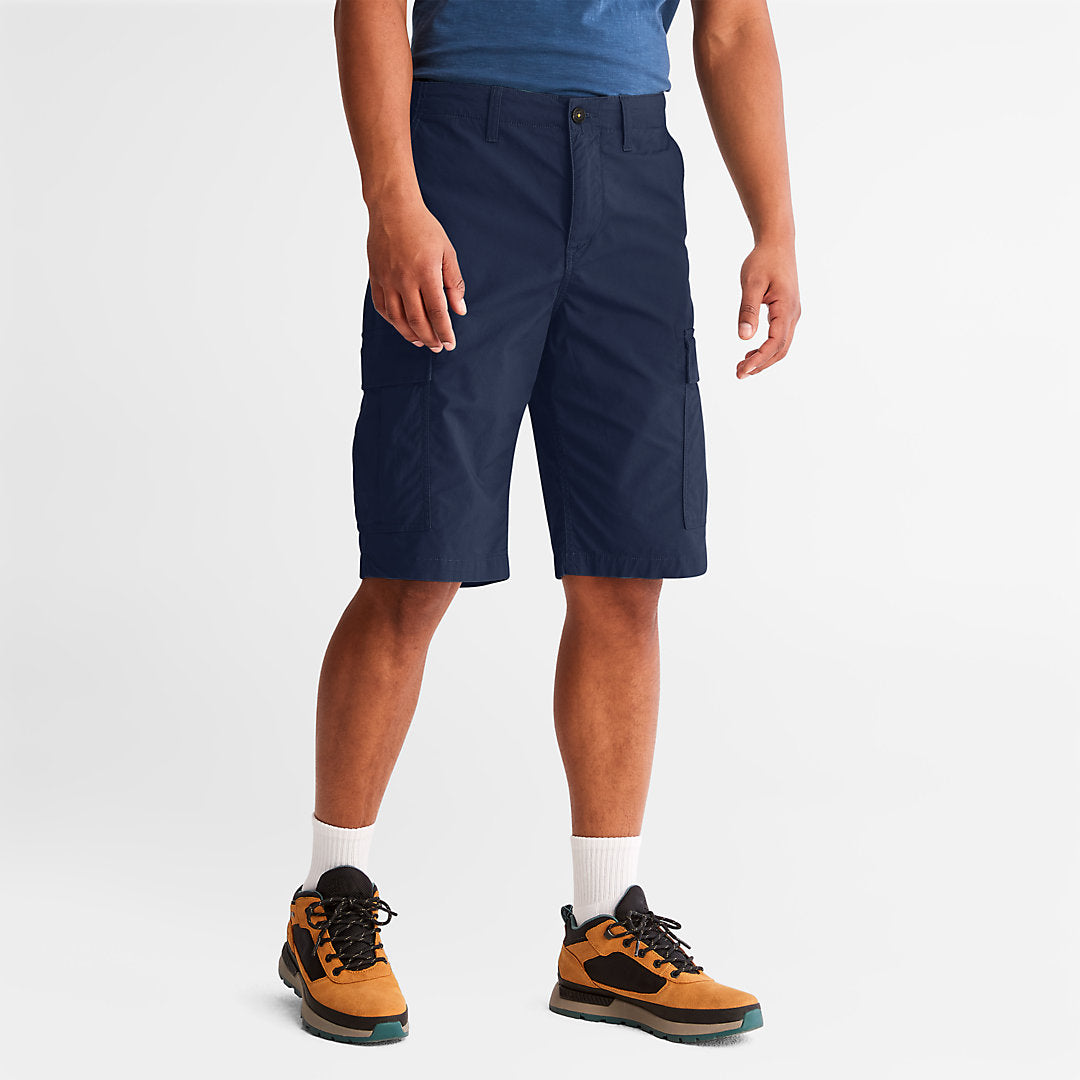 Poplin Cargo Shorts for Men in Navy Timberland On Sale