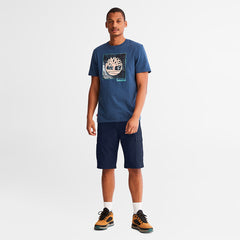 Poplin Cargo Shorts for Men in Navy Timberland On Sale