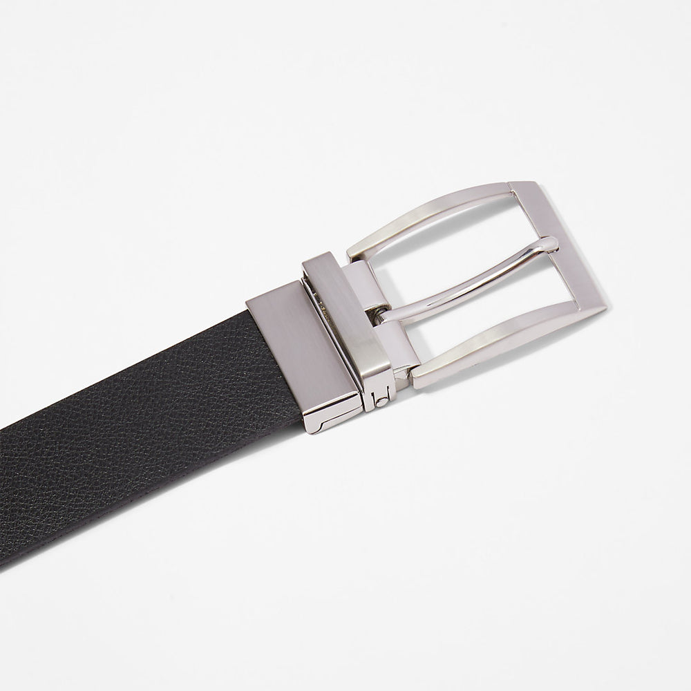 Reversible Leather Belt for Men in Black Timberland Sale