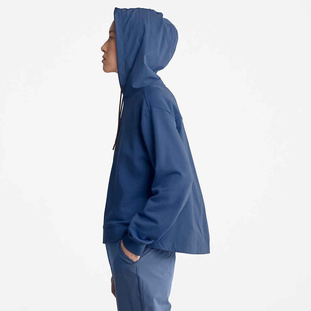 Solid-colour Hoodie for Women in Blue Timberland Discount